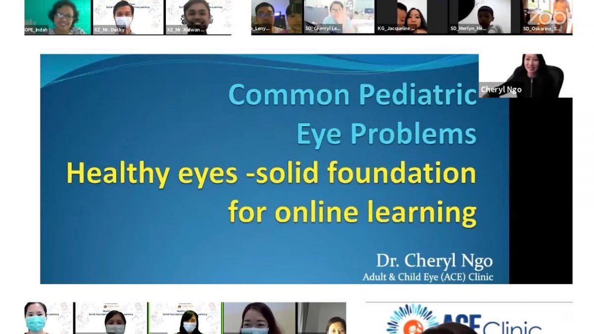 Dr Cheryl sharing on common paediatric eye problems